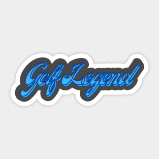 Golf Legend - Blue Sticker